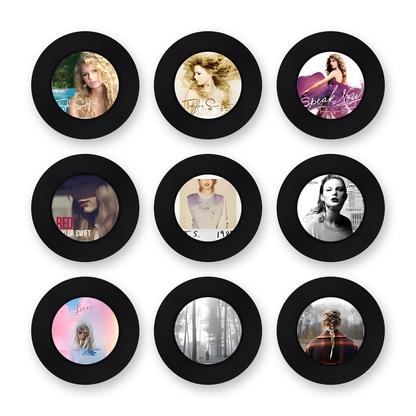 The nine collectible Eras discs