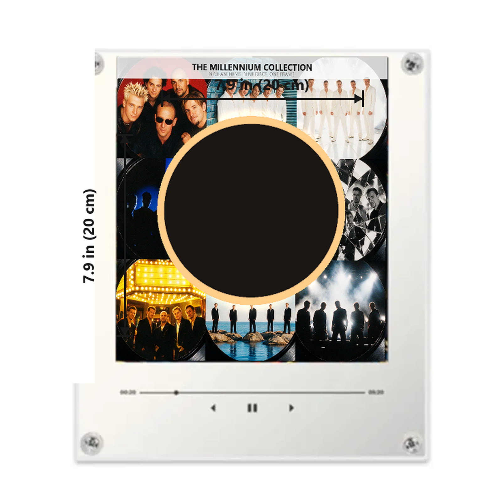 The Millennium Music Player size: 7.9 x 7.9 in (20 x 20 cm)