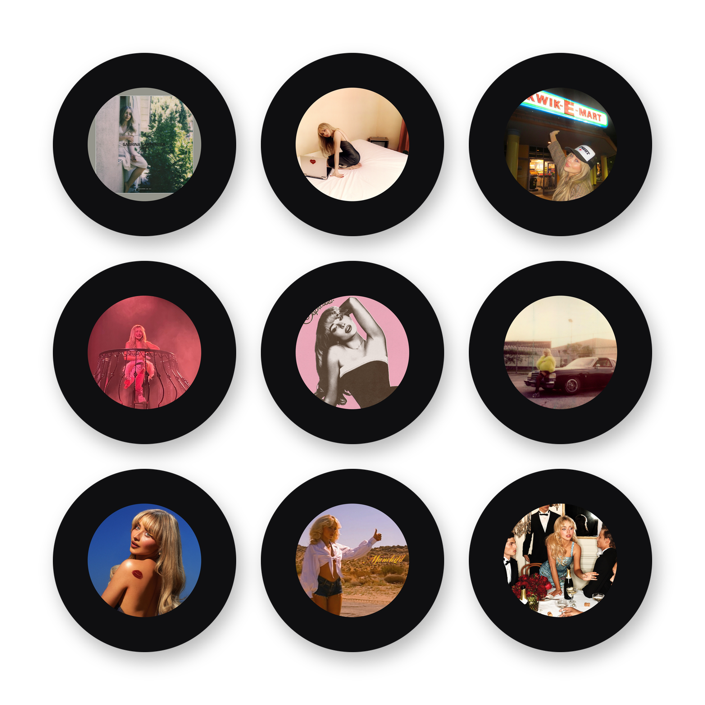 The nine collectible discs